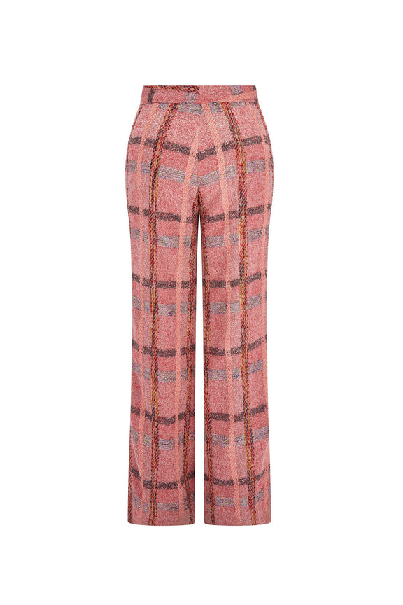 'PINK BOUCLE' NEW WIDE LEG PANTS -  - Libertine