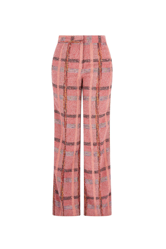 'PINK BOUCLE' NEW WIDE LEG PANTS -  - Libertine