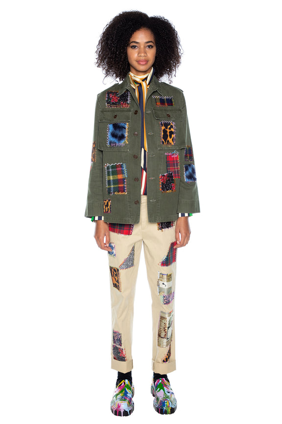 'PATCHWORK' VINTAGE FRENCH MILITARY JACKET -  - Libertine