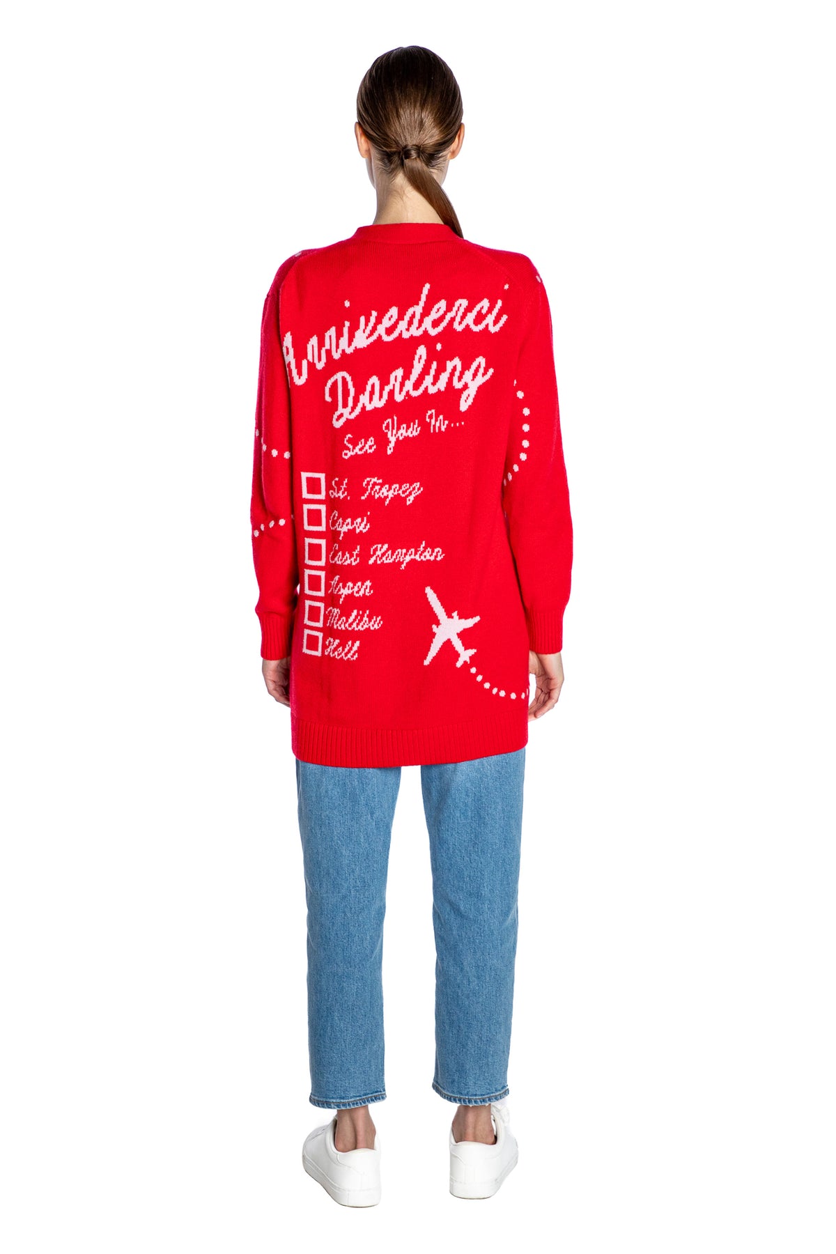 'ARRIVEDERCI DARLING' OVERSIZED CARDIGAN - - Libertine