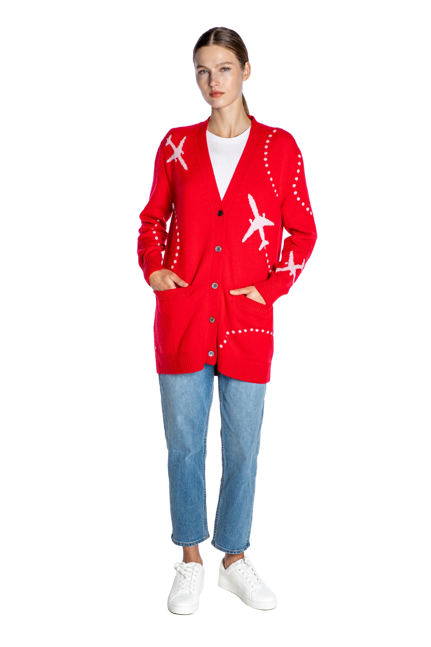 'ARRIVEDERCI DARLING' OVERSIZED CARDIGAN - - Libertine