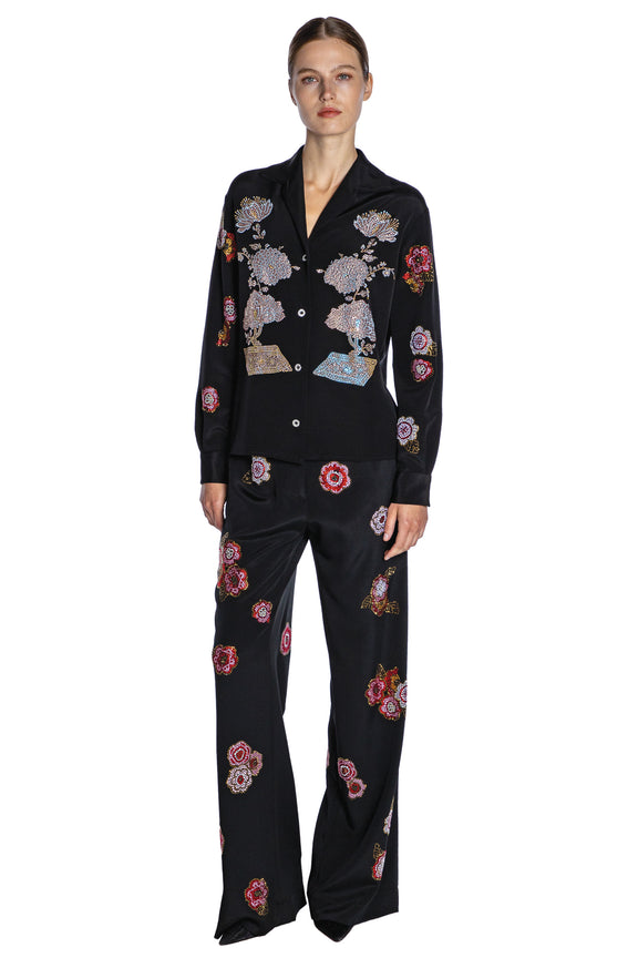 'BONSAI COLLAGE' PJ BLOUSE - - Libertine