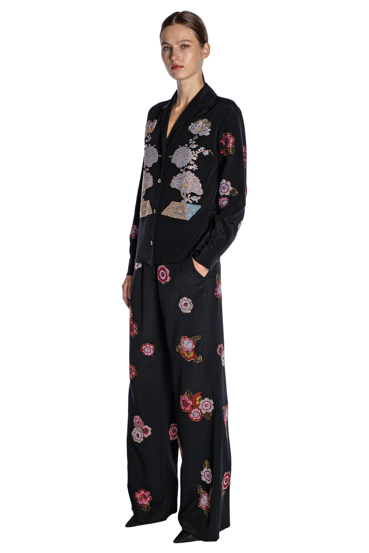 'BONSAI COLLAGE' PJ BLOUSE - - Libertine