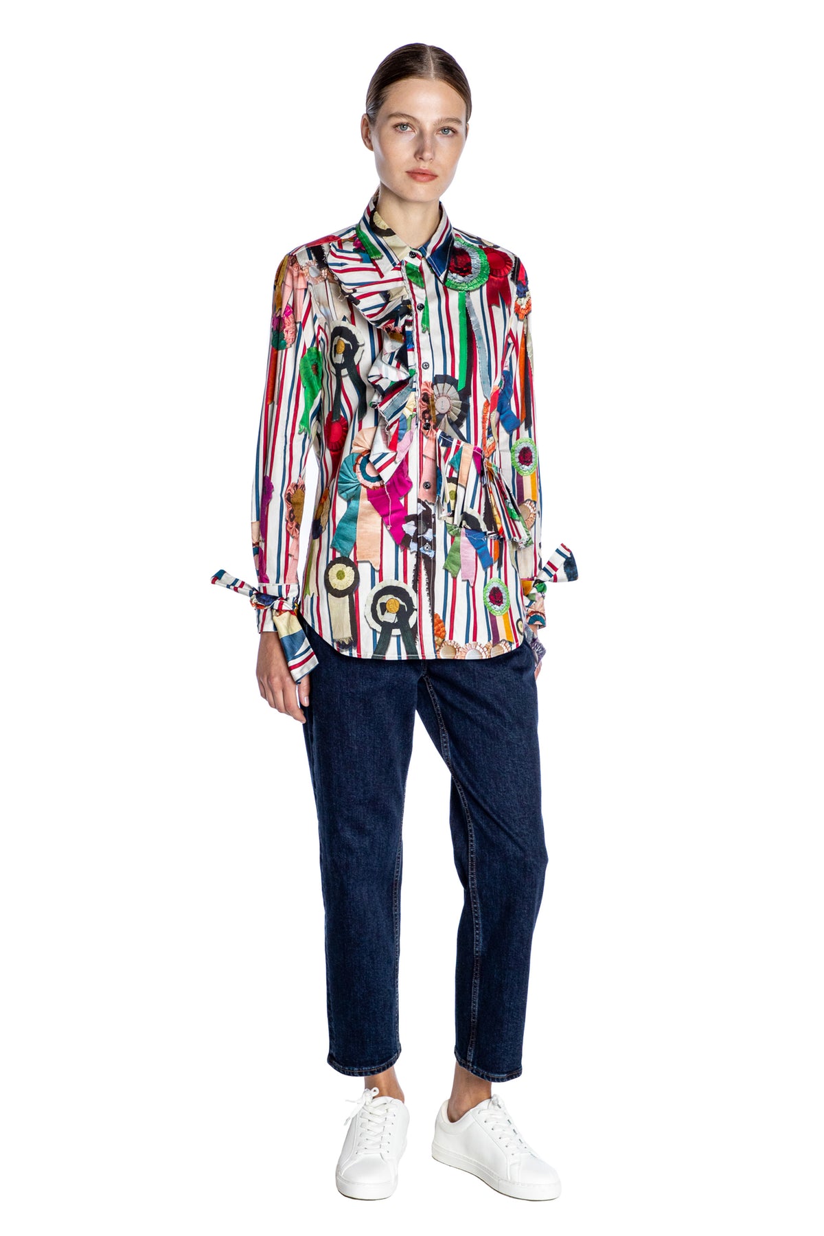 'FIRST PLACE' RUFFLE CLASSIC SHIRT - - Libertine