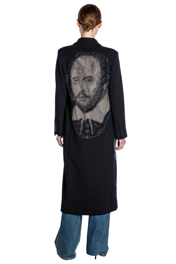 'SHAKESPEAREAN' SINGLE BREASTED MIDI COAT - - Libertine