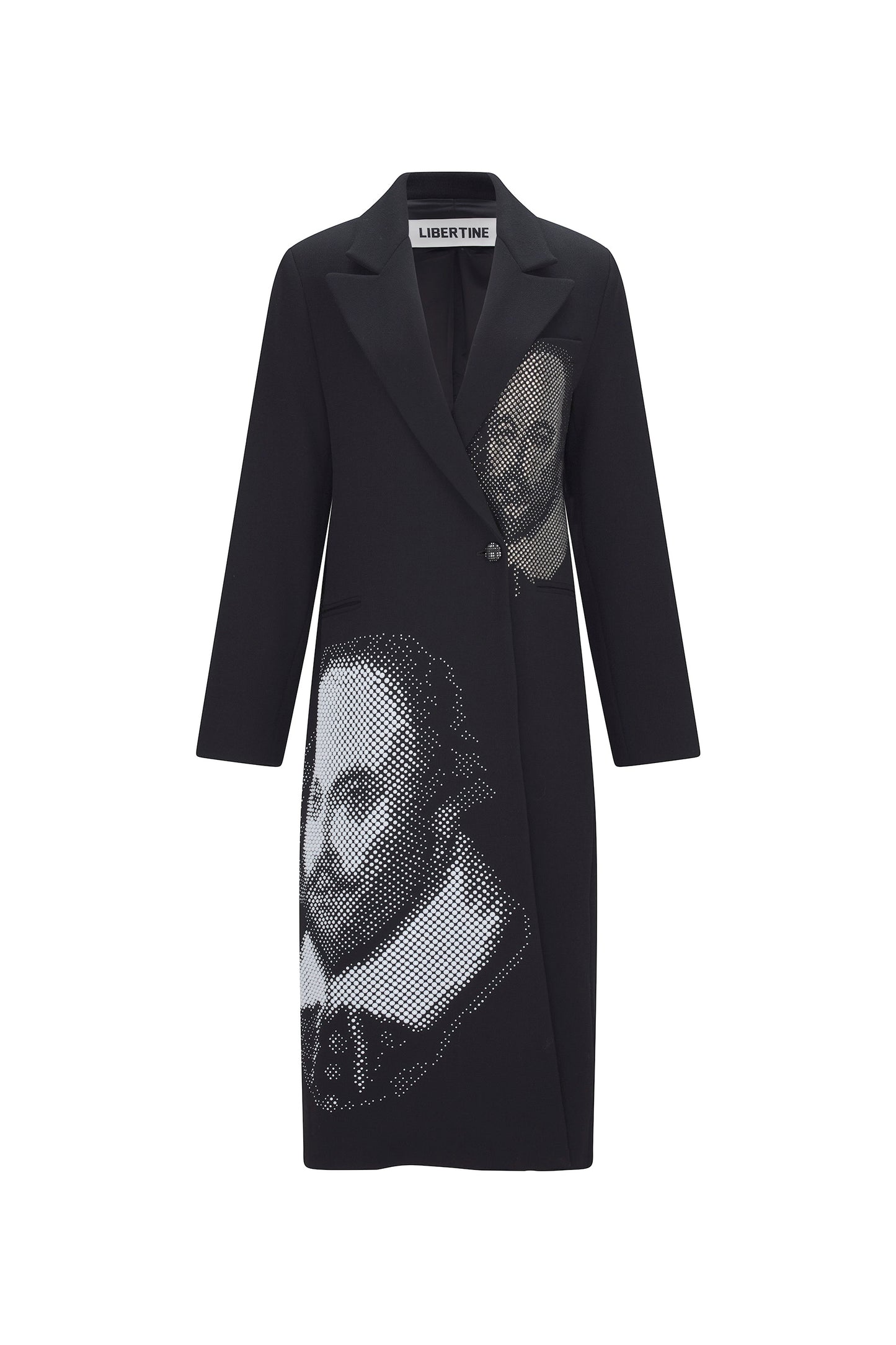 'SHAKESPEAREAN' SINGLE BREASTED MIDI COAT - - Libertine