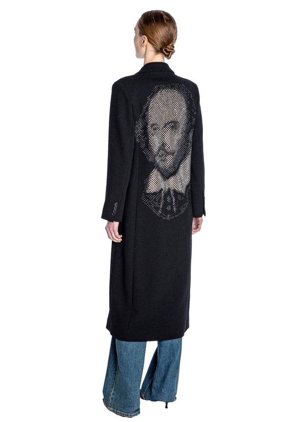 'SHAKESPEAREAN' SINGLE BREASTED MIDI COAT - - Libertine