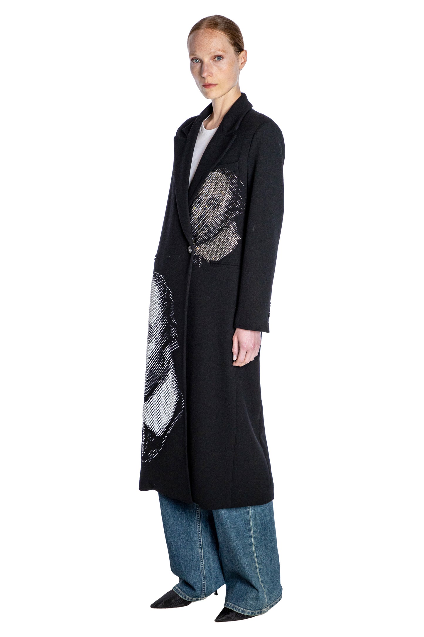 'SHAKESPEAREAN' SINGLE BREASTED MIDI COAT - - Libertine