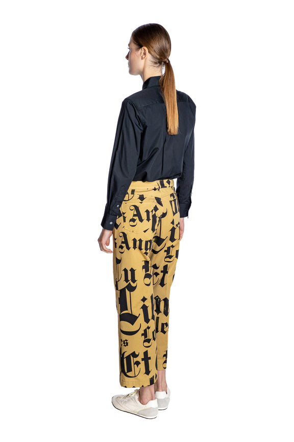 'LIBERTINE GOTHIC' CROPPED WIDE LEG PANT - - Libertine