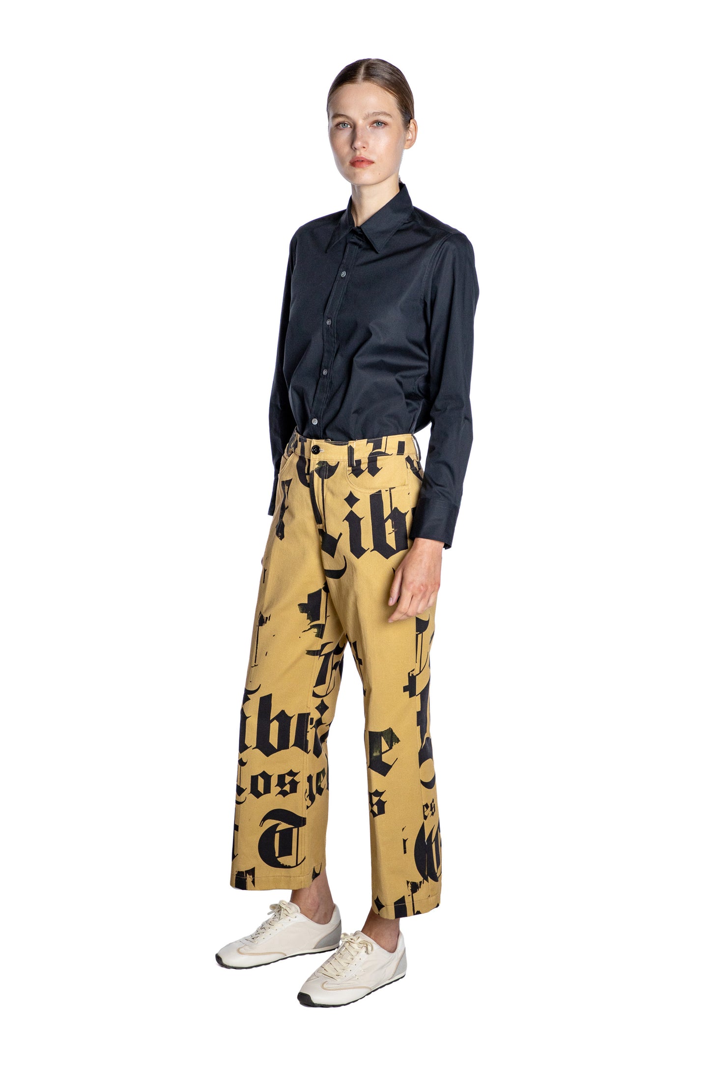 'LIBERTINE GOTHIC' CROPPED WIDE LEG PANT - - Libertine
