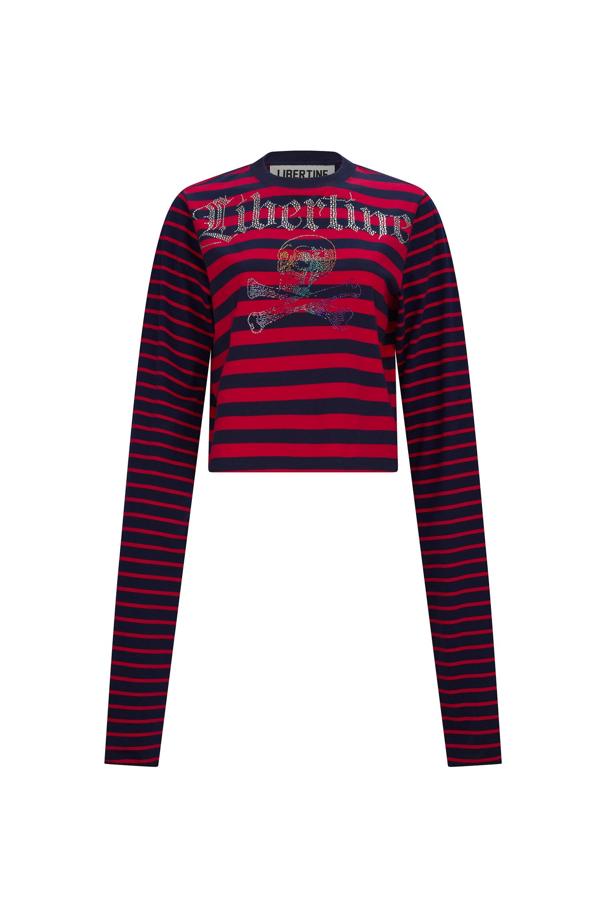 'SKULL N BONES' LONGEST SLEEVE T SHIRT - - Libertine