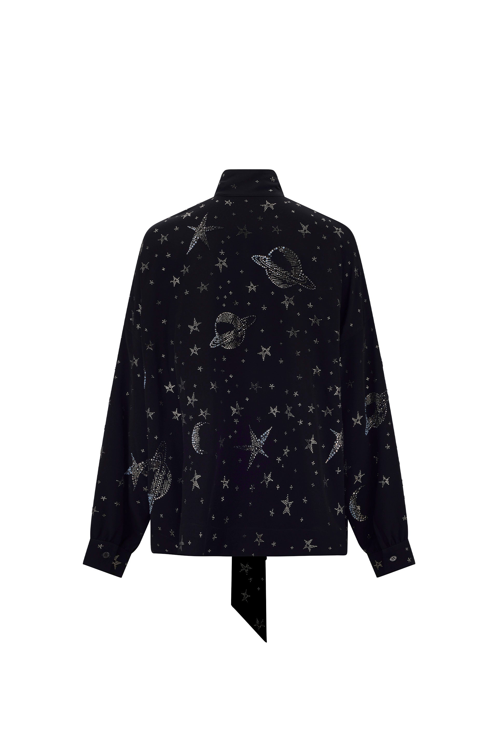 'HERE, THERE, AND EVERYWHERE' TIE BLOUSE -  - Libertine