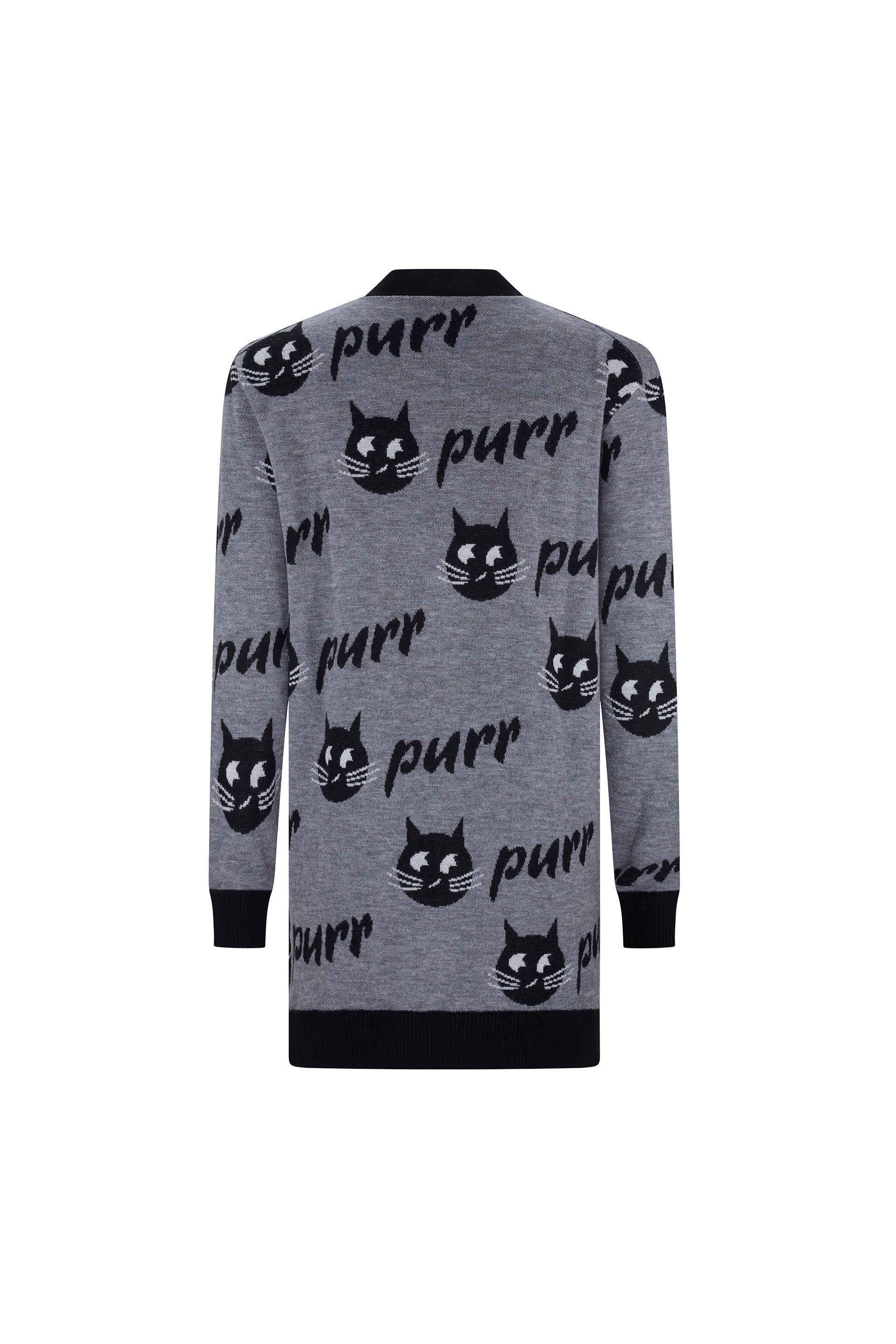 'PURRRFECT' SILKY CASHMERE LONG CARDIGAN - Women's Knits - Libertine