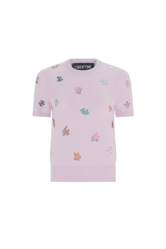 'PUZZLE PIECES' SHORT SLEEVE PULLOVER - - Libertine