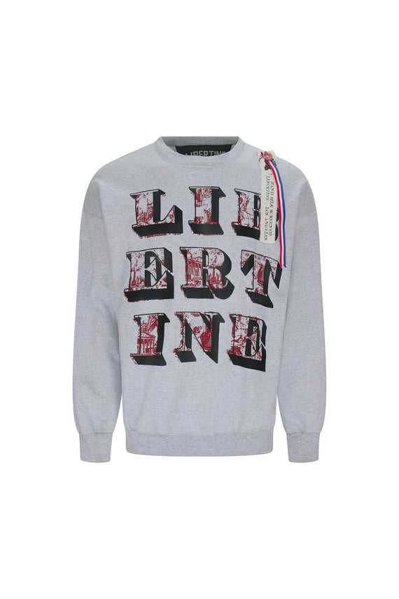 'Toile De Nantes Libertine' Pullover Sweatshirt - SWEATSHIRTS - Libertine - Main image