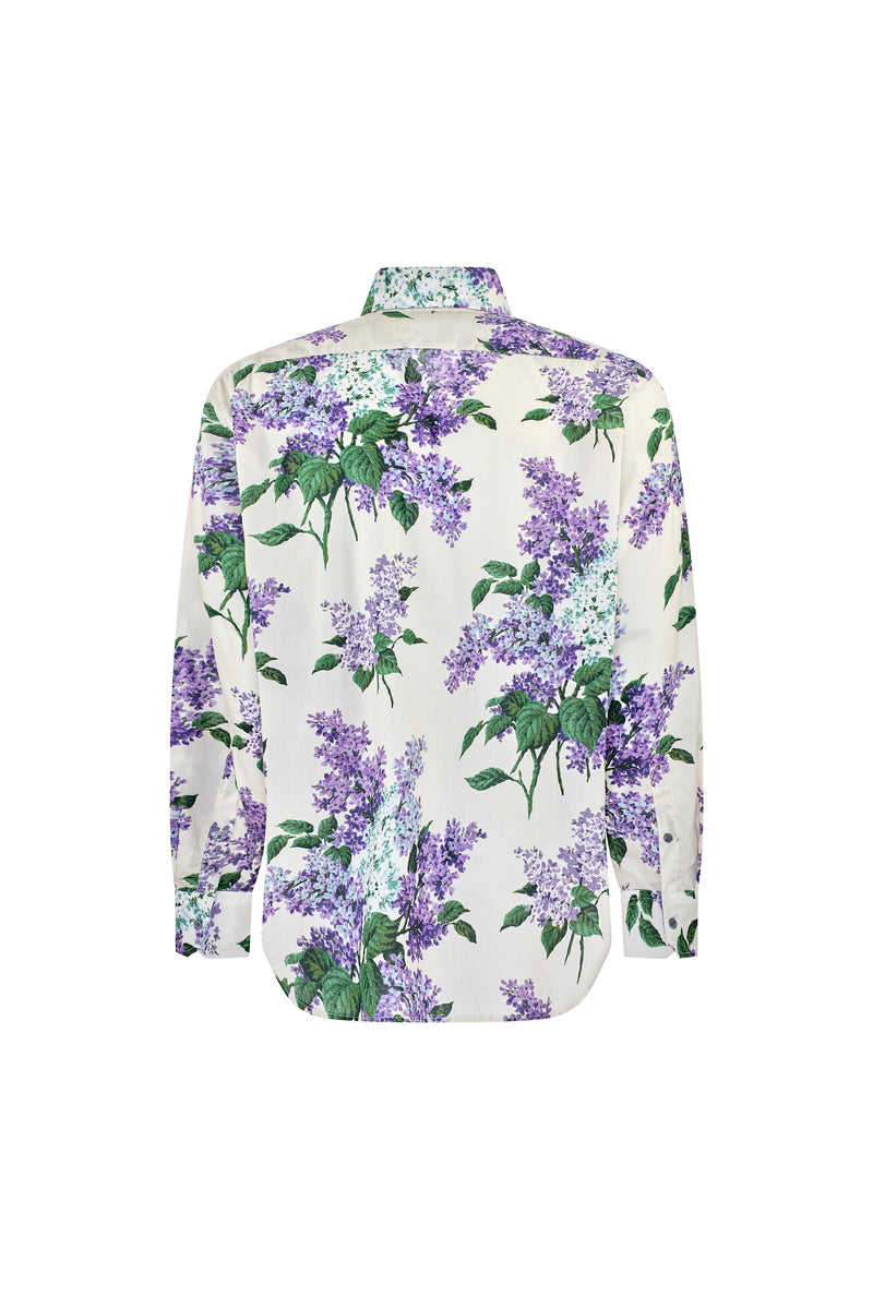 'LILAC GARDEN' CLASSIC SHIRT WITH POCKET - SHIRTS - Libertine
