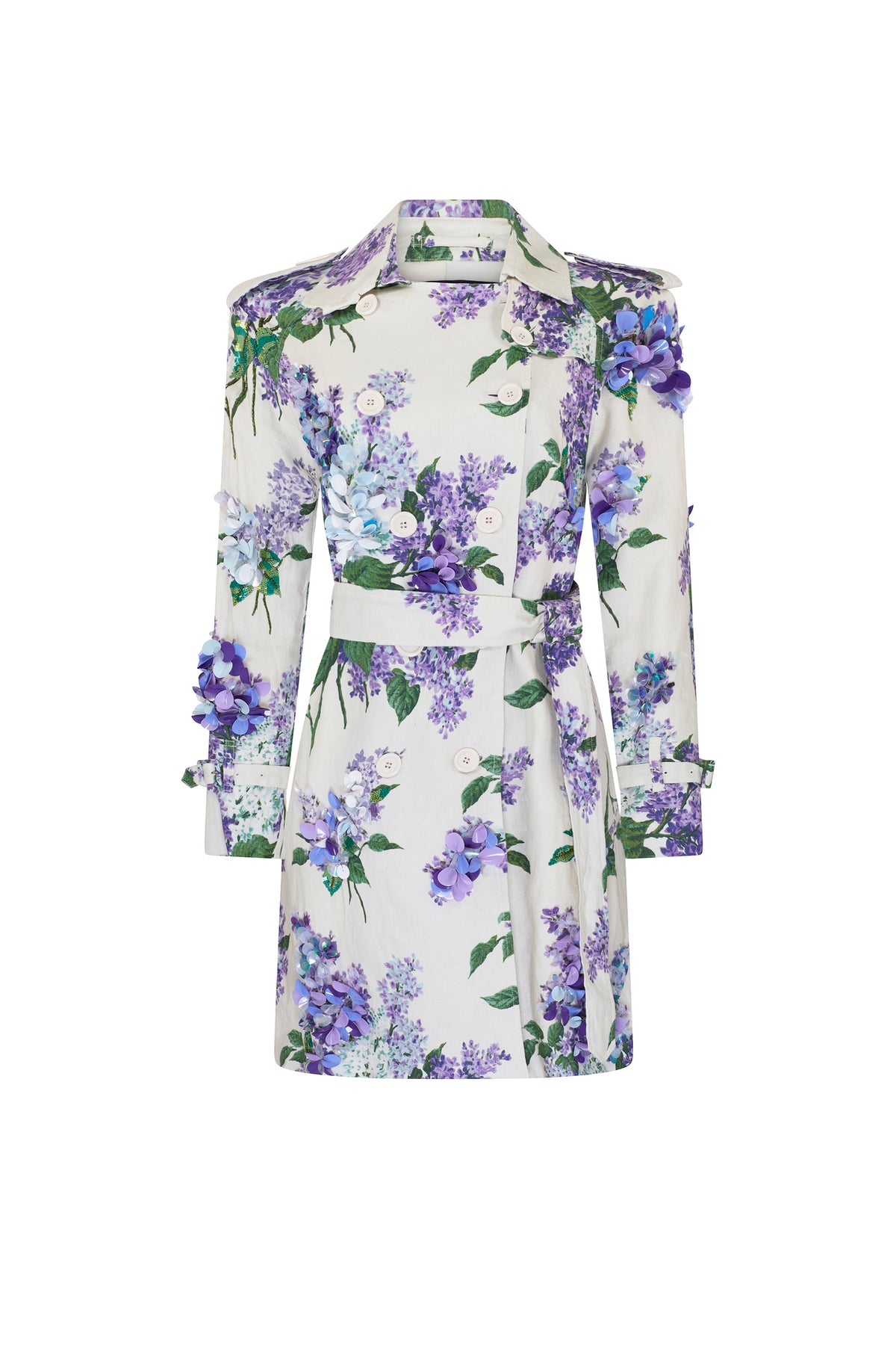 'EMBELLISHED LILAC GARDEN' WOMEN'S TRENCH - COATS - Libertine