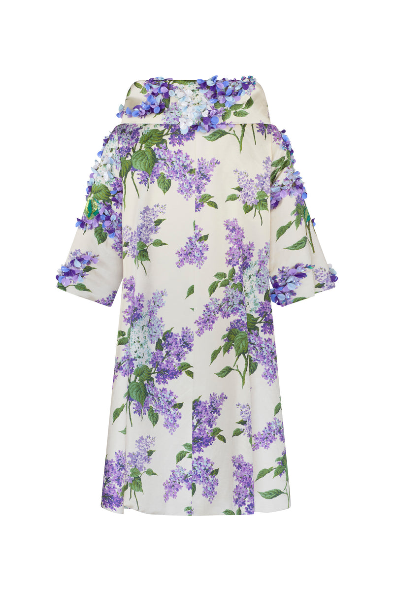 'LILAC GARDEN' EMBELLISHED JACKIE OPERA COAT - COATS - Libertine