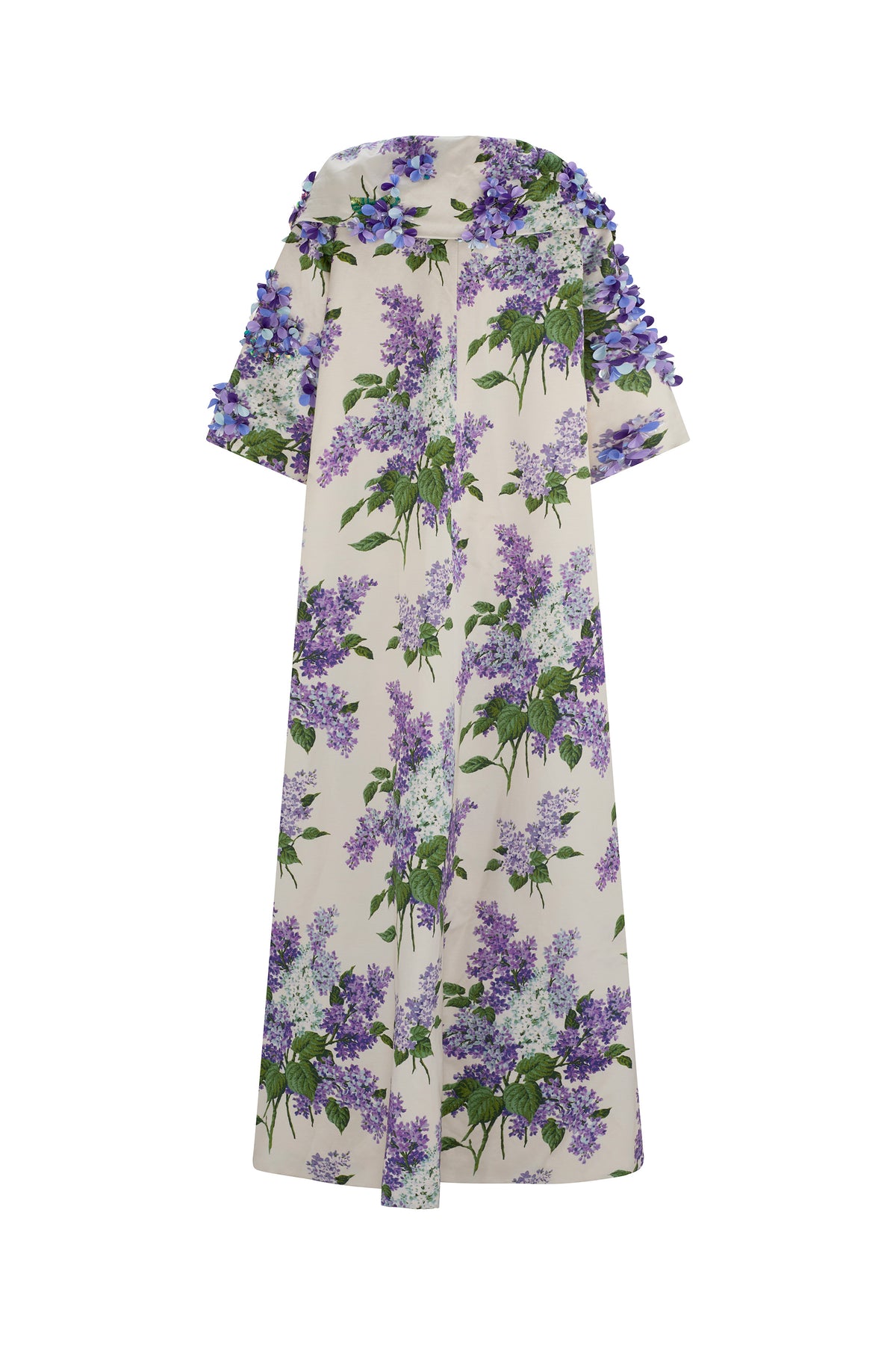 'EMBELLISHED LILAC GARDEN' GOWN LENGTH JACKIE OPERA COAT - COATS - Libertine