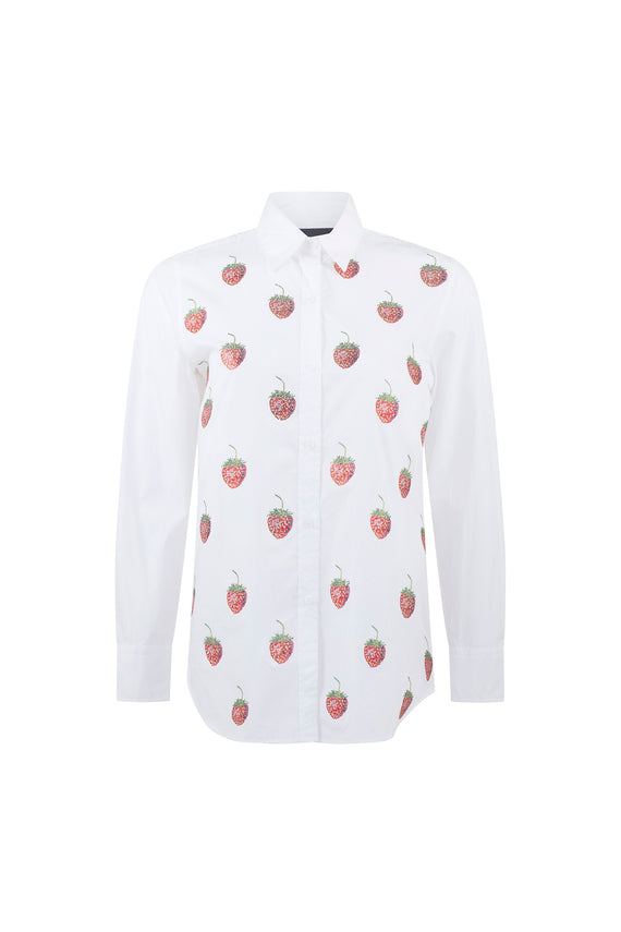 'EMBELLISHED STRAWBERRY FIELDS' NEW CLASSIC SHIRT - SHIRTS - Libertine - Main image