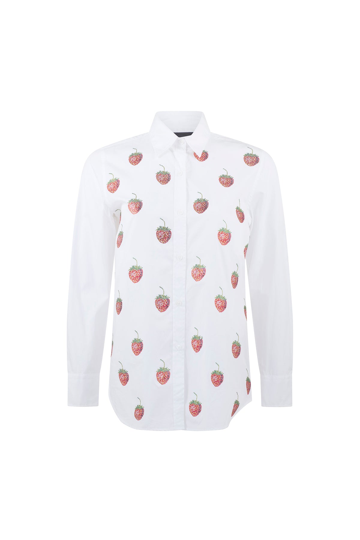 'EMBELLISHED STRAWBERRY FIELDS' NEW CLASSIC SHIRT - SHIRTS - Libertine