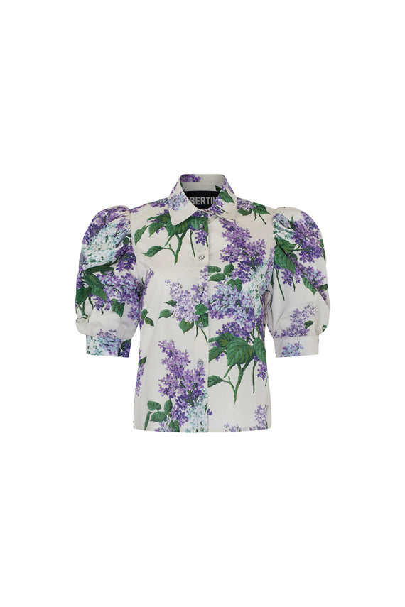 'LILAC GARDEN' PUFF SLEEVE BLOUSE - TOPS - Libertine - Main image