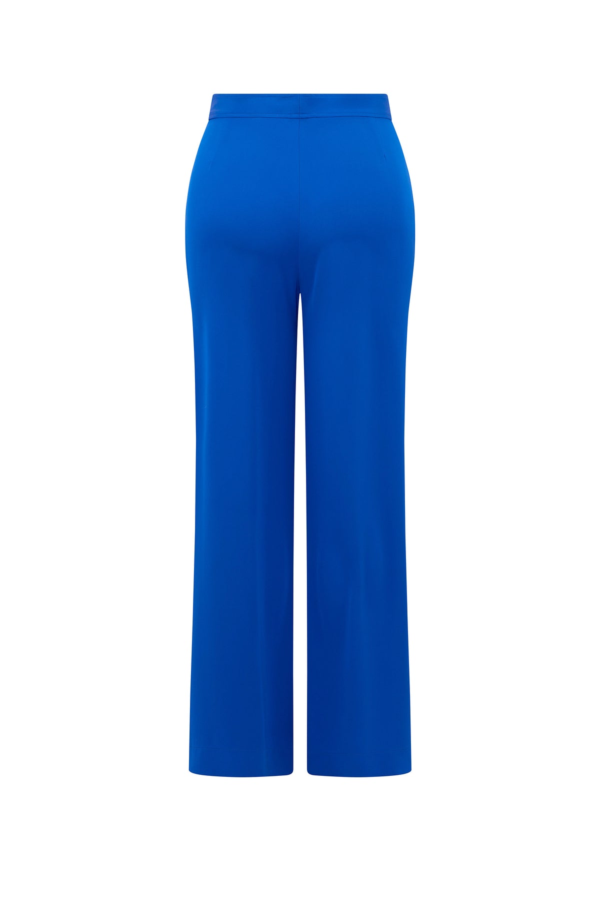 'OVERSATURATED SILKS' BLUE WIDE LEG TROUSERS - PANTS - Libertine