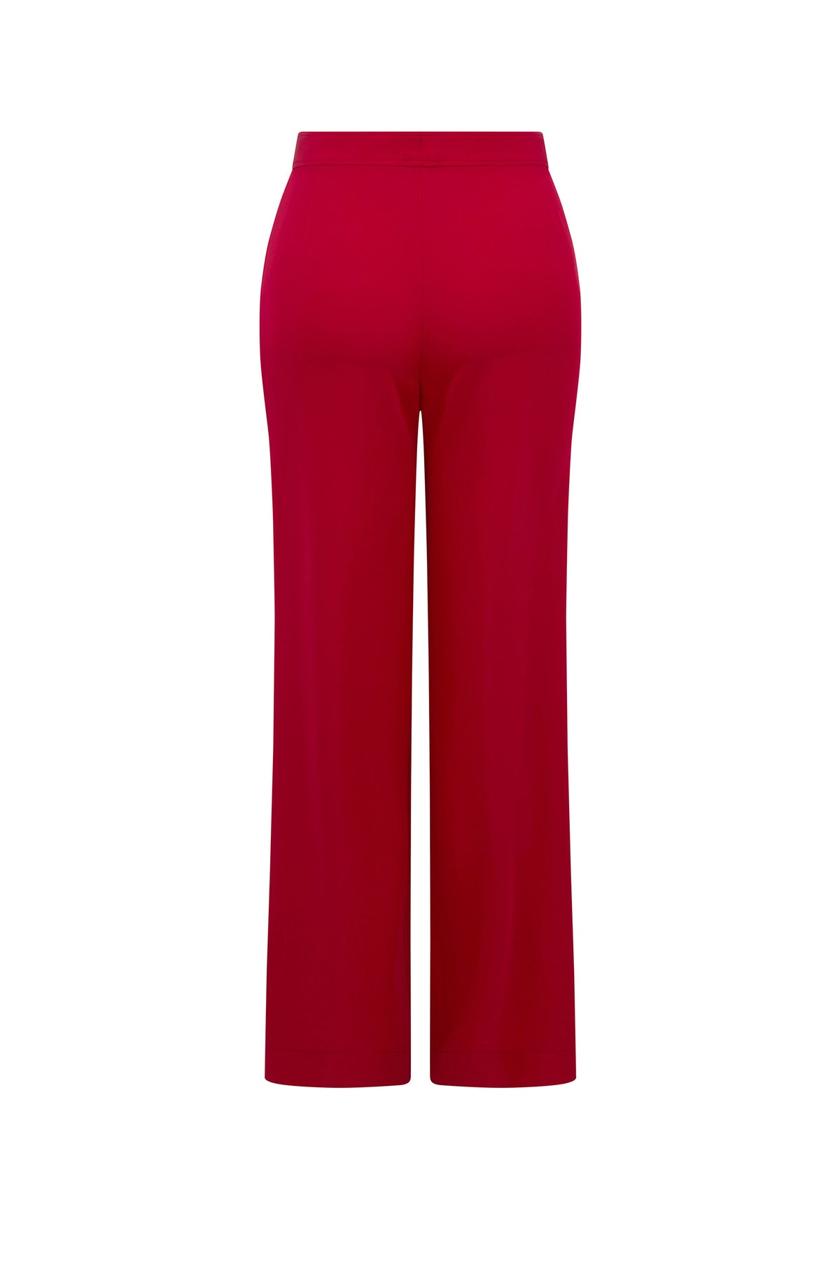 'OVERSATURATED SILKS' RED WIDE LEG TROUSERS - PANTS - Libertine