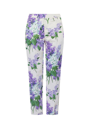'LILAC GARDEN' SLIM TROUSER