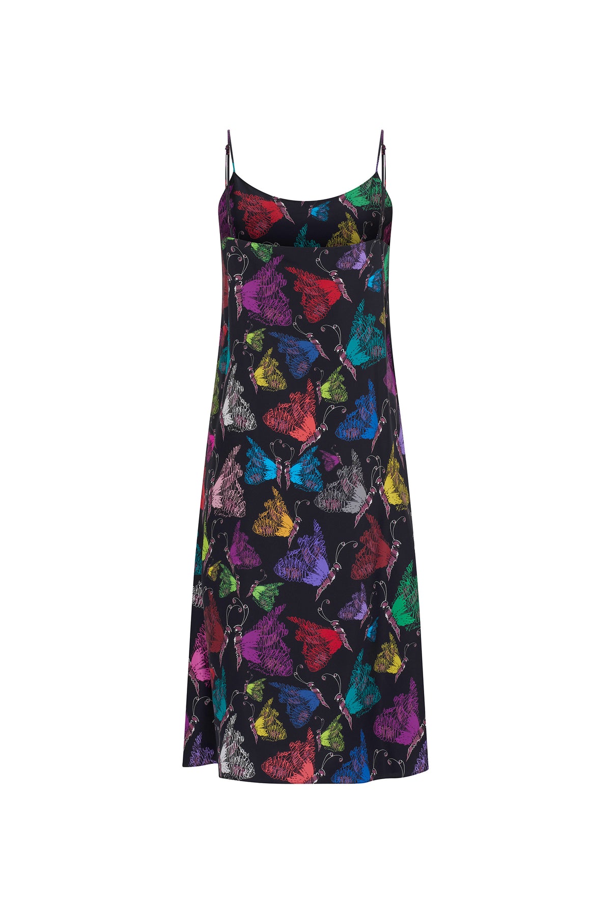 'MILLE PAPILLONS' STRAIGHT SLIP DRESS - DRESSES - Libertine