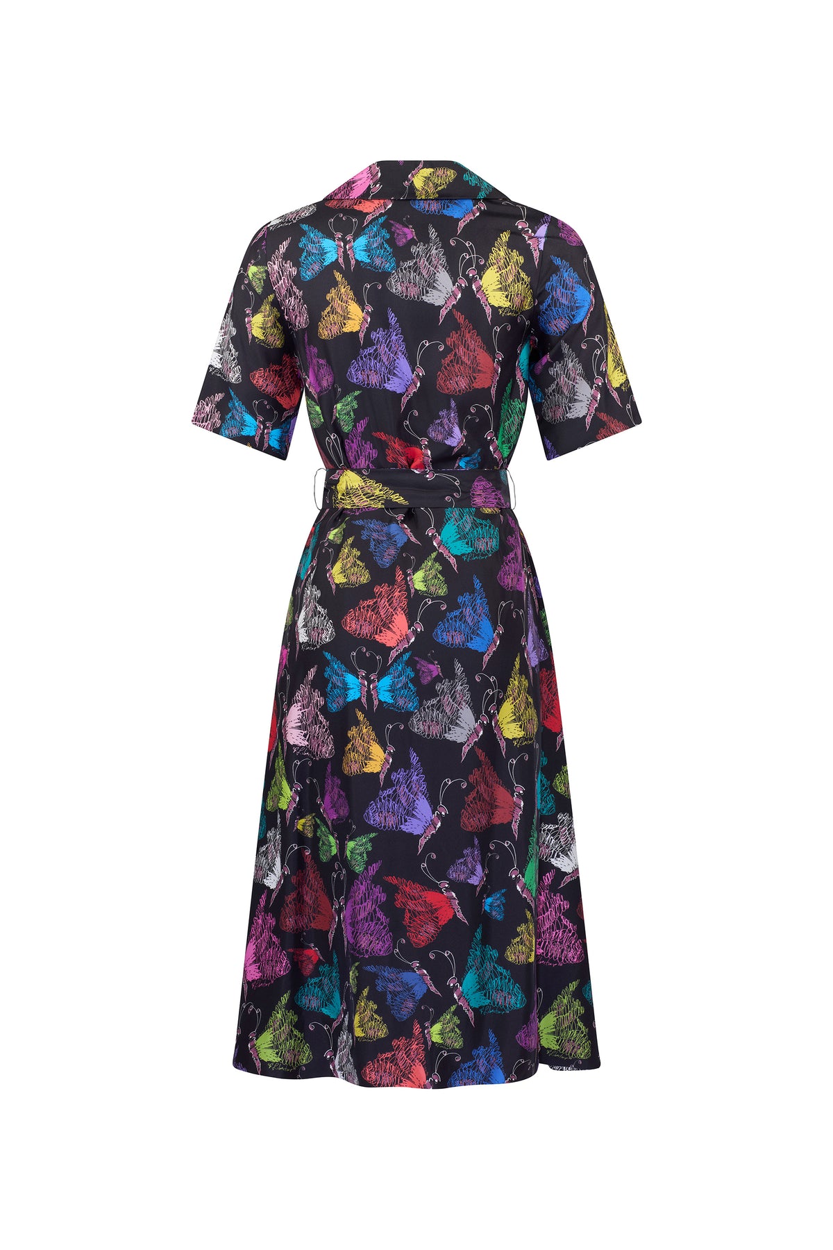 'MILLE PAPILLONS' S/S WRAP DRESS - DRESSES - Libertine