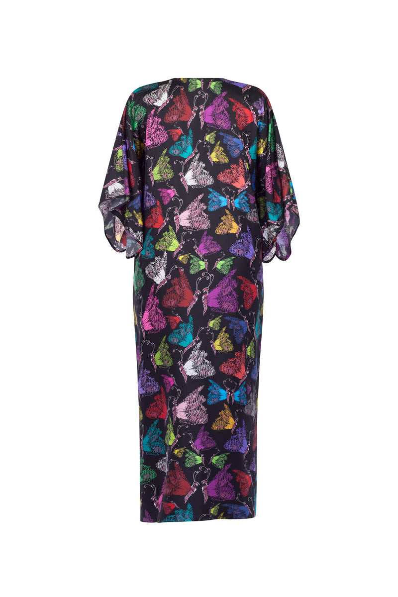 'MILLE PAPILLONS' KAFTAN DRESS - DRESSES - Libertine