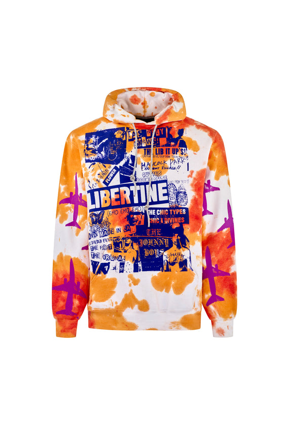 '707' TIE DYE SLIM HOODIE - SWEATSHIRTS - Libertine - Main image