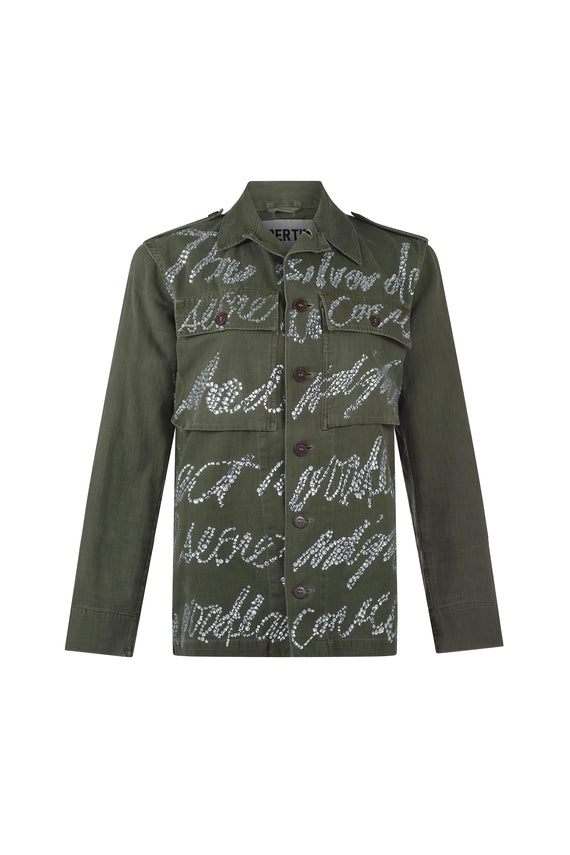 'A HYMN TO THE MOON' VINTAGE FRENCH MILITARY JACKET - ARMY JACKETS - Libertine - Main image