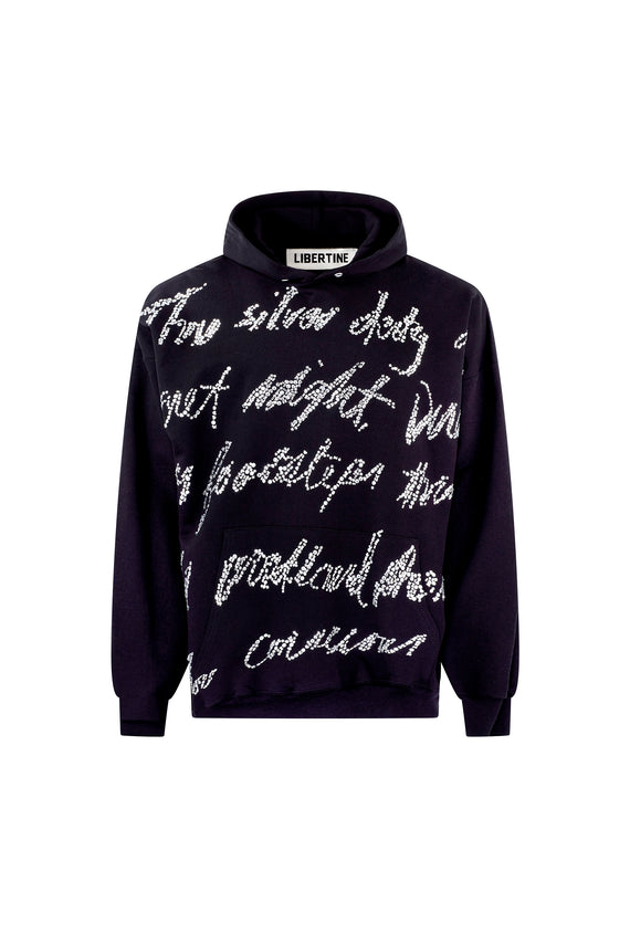 'A HYMN TO THE MOON' HOODIE PULLOVER SWEATSHIRT - SWEATSHIRTS - Libertine - Main image