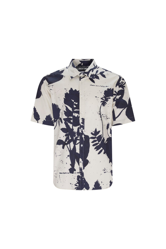 'CYANOTYPES' SHORT SLEEVE CLASSIC SHIRT - - Libertine - Main image