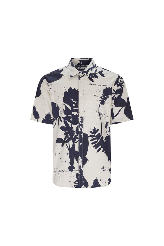 'CYANOTYPES' SHORT SLEEVE CLASSIC SHIRT - - Libertine