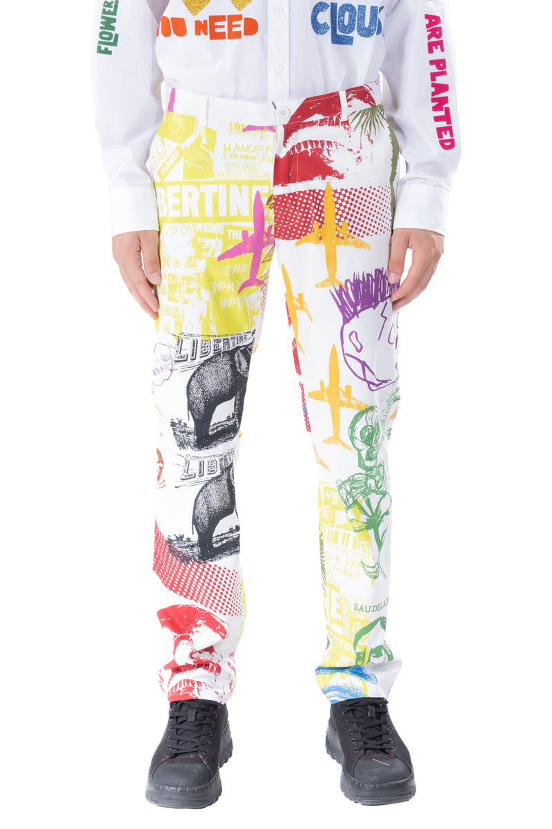'LIBERTINE SILK SCREENS' CHINOS - - Libertine