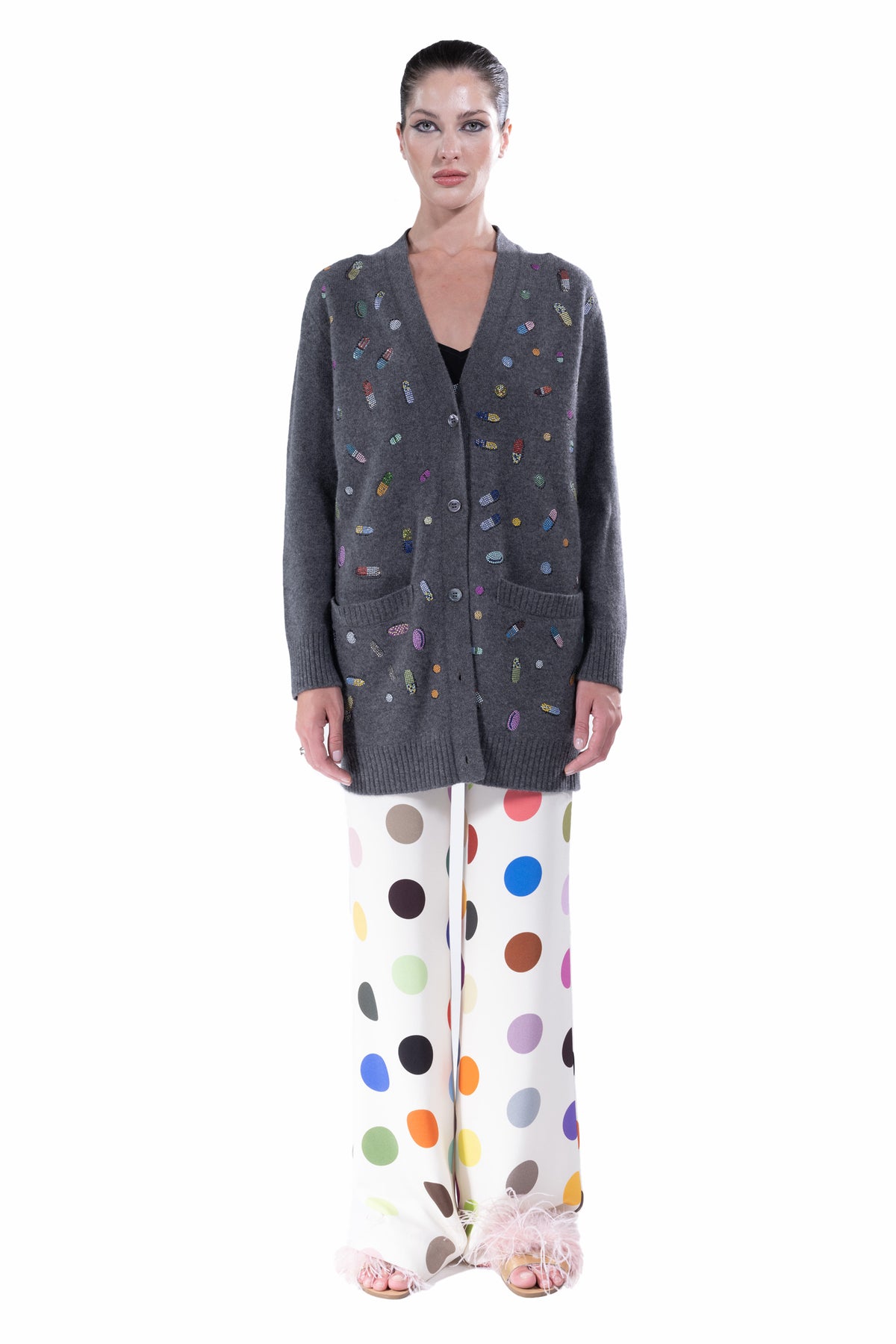 'MOTHERS LITTLE HELPERS' OVERSIZED CARDIGAN -  - Libertine