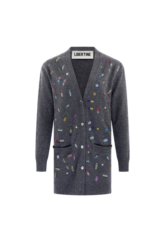 'MOTHERS LITTLE HELPERS' OVERSIZED CARDIGAN - - Libertine - Main image