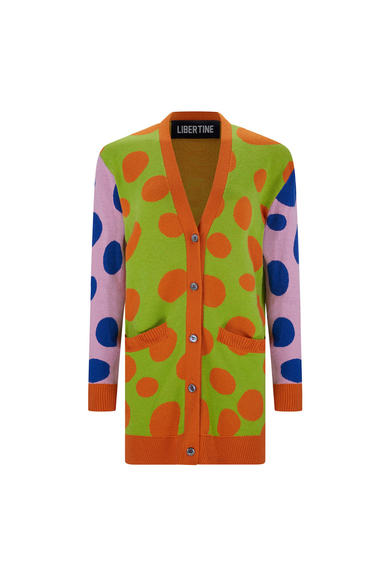 'POP LIFE' OVERSIZED CARDIGAN - CARDIGANS - Libertine