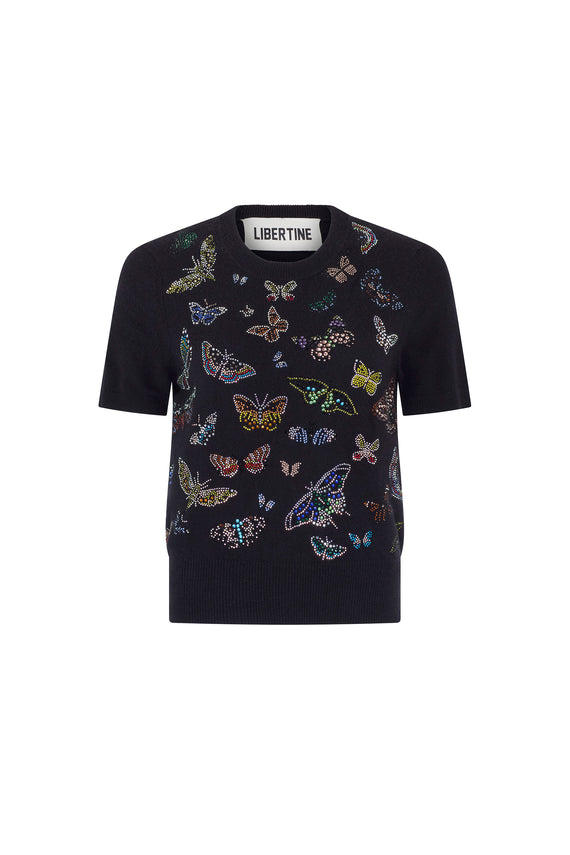 'Millions of Butterflies' Short Sleeve Pullover - - Libertine - Main image