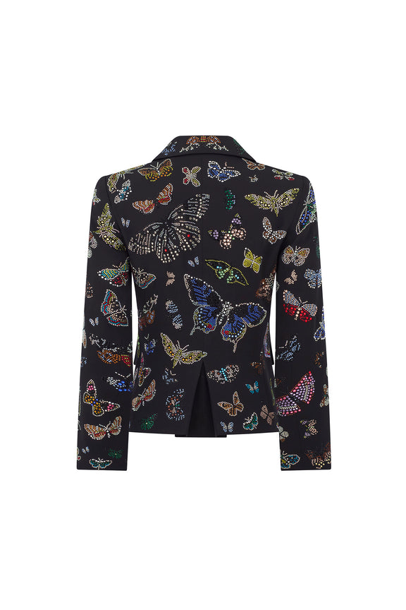 'Millions of Butterflies' L/S Short Blazer - - Libertine