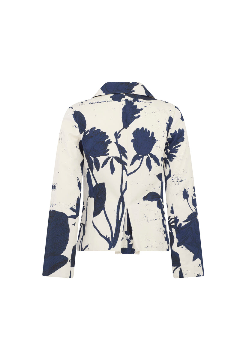 'CYANOTYPES' L/S SHORT JACKET - - Libertine