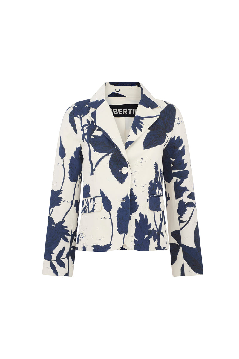 'CYANOTYPES' L/S SHORT JACKET - - Libertine