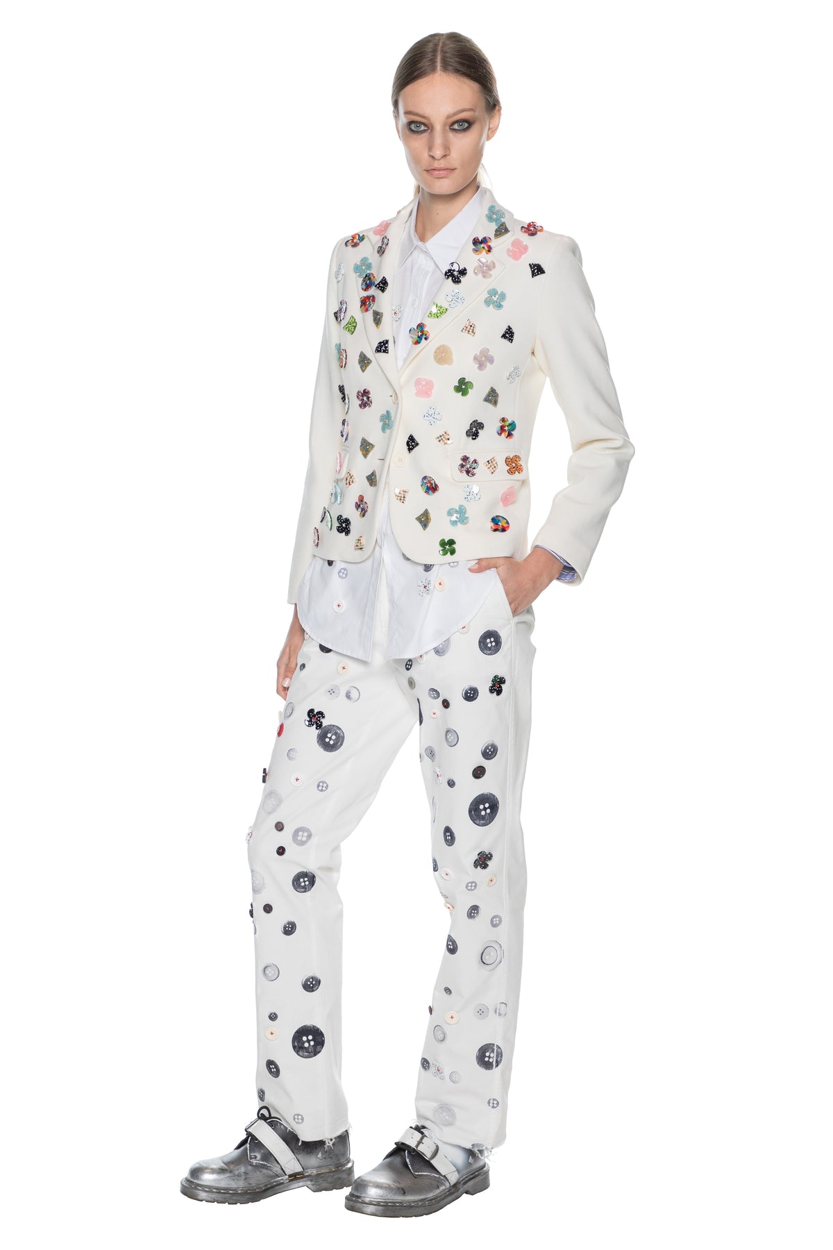 'BUTTON TOWN' L/S SHORT JACKET - JACKETS - Libertine