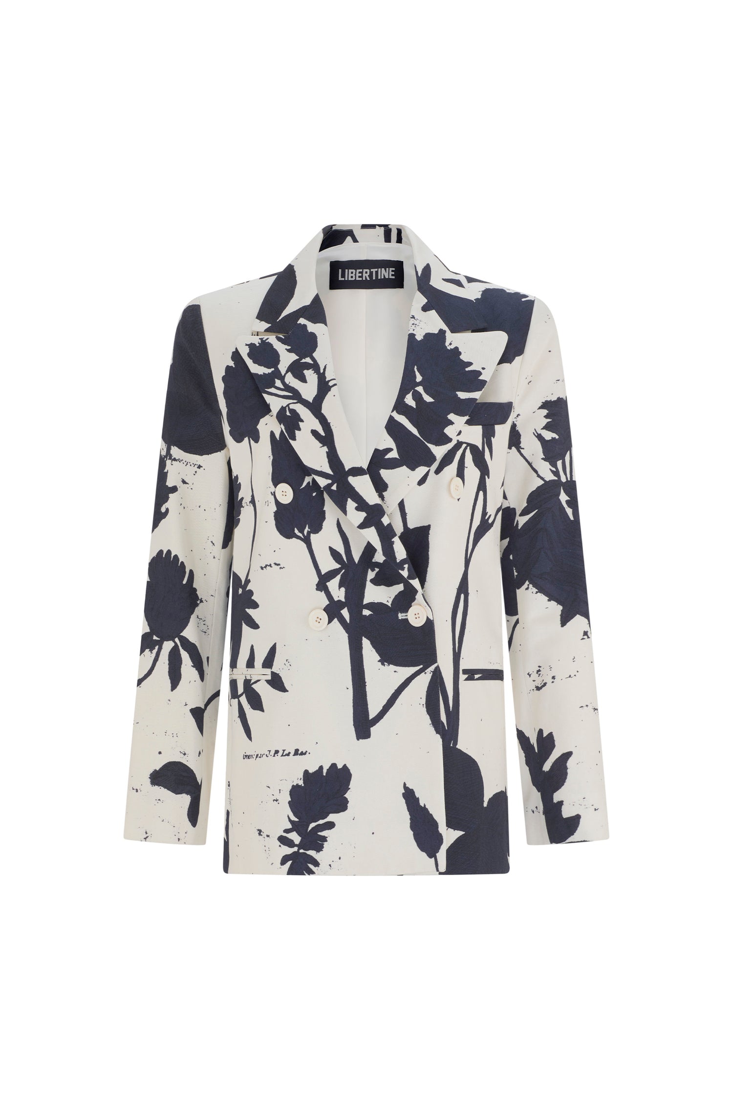 'CYANOTYPES' DOUBLE BREASTED JACKET - - Libertine
