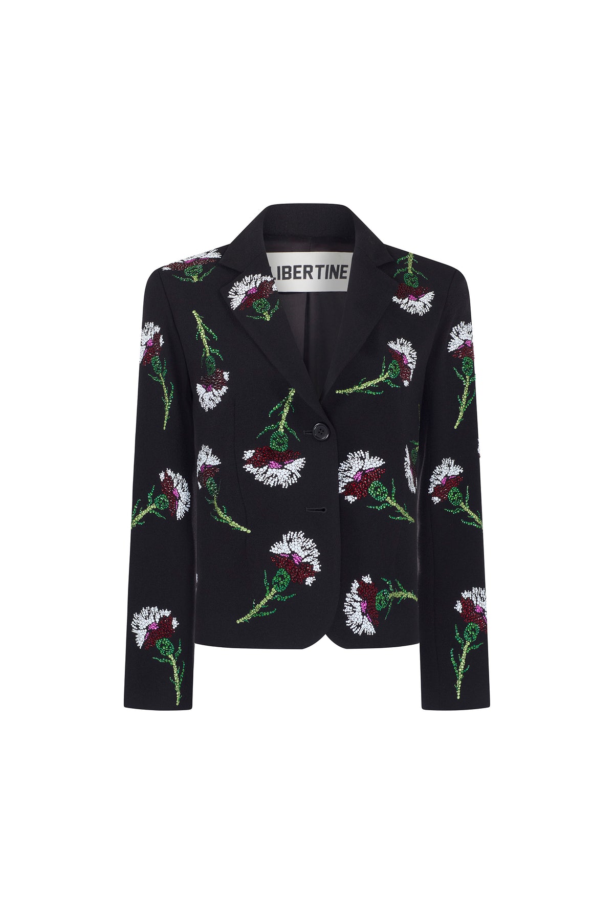 'OTTOMAN CARNATION' L/S SHORT BLAZER - - Libertine