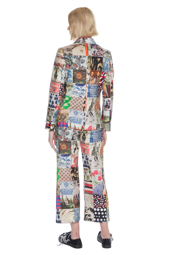 'BLOOMSBURY COLLAGE' PATCH POCKET JACKET - JACKETS - Libertine