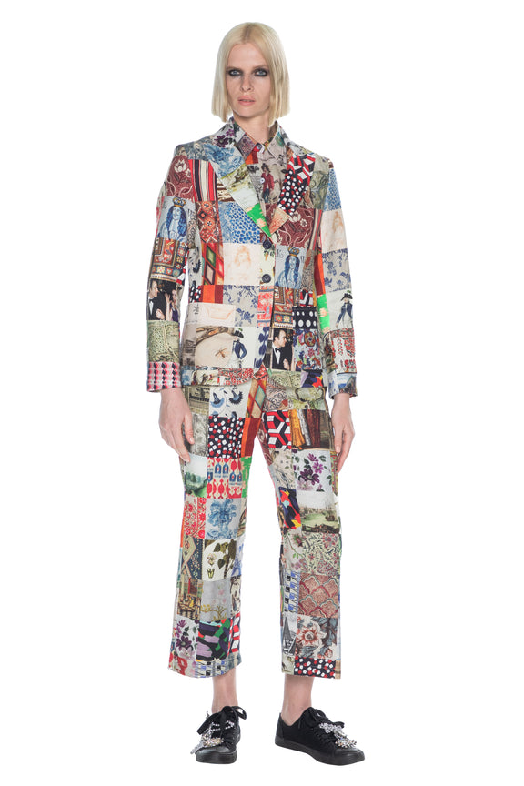 'BLOOMSBURY COLLAGE' PATCH POCKET JACKET - JACKETS - Libertine